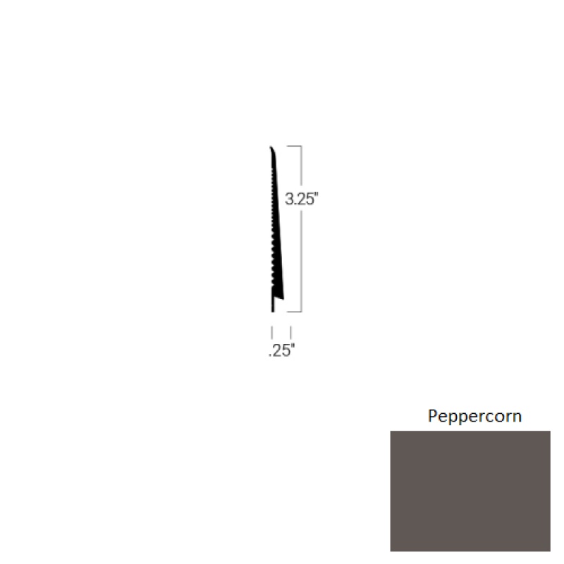 Johnsonite Peppercorn Rubber Tightlock Carpet Rubber Base