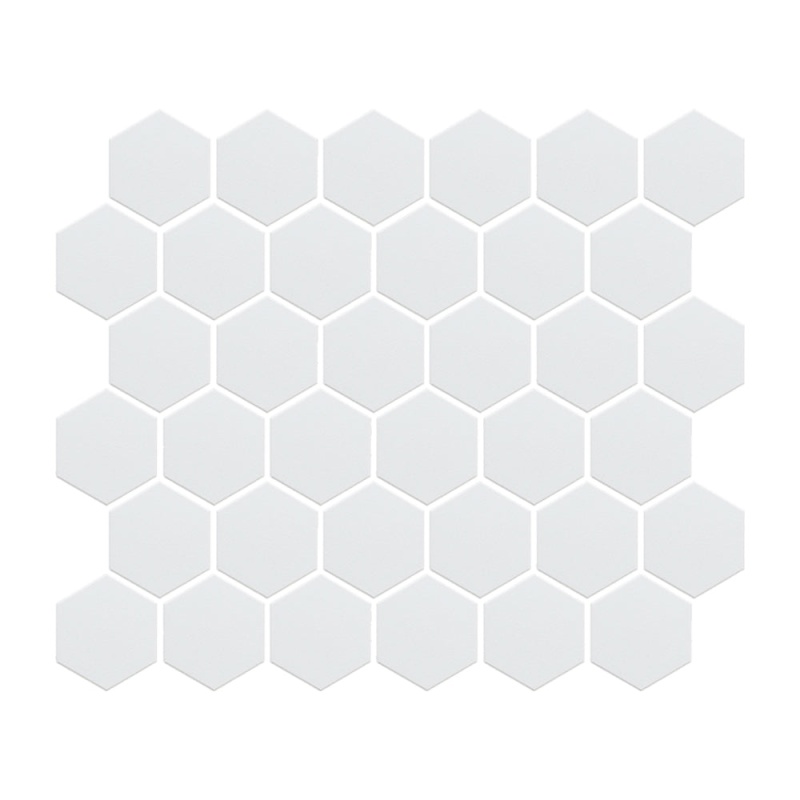 Elements Oxygen Porcelain Mosaic - 2" Hexagon - Matte