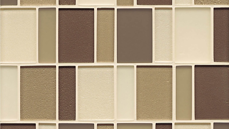 Manhattan Plaza Glass Mosaic - Brick - Glossy & Matte