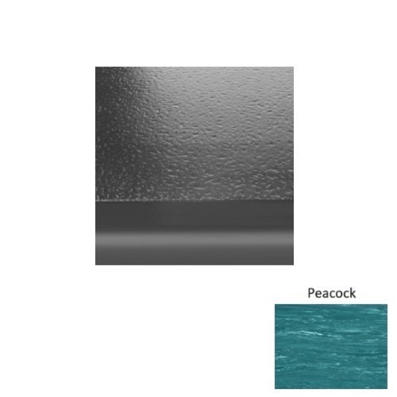 Marbleized 99 Peacock Rubber (Sq) Stair Tread - Hammered