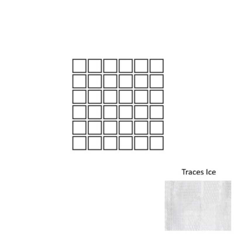 Trex Traces Ice Porcelain Mosaic - 2" X 2" - Natural