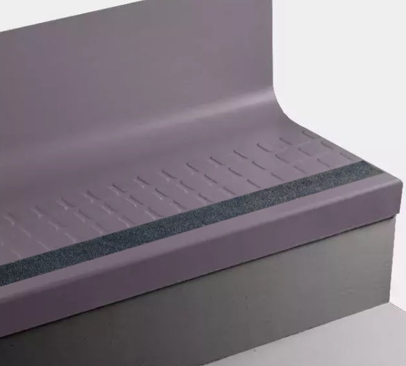 Johnsonite Shoreline Purple Raised Square Rubber Stair Tread