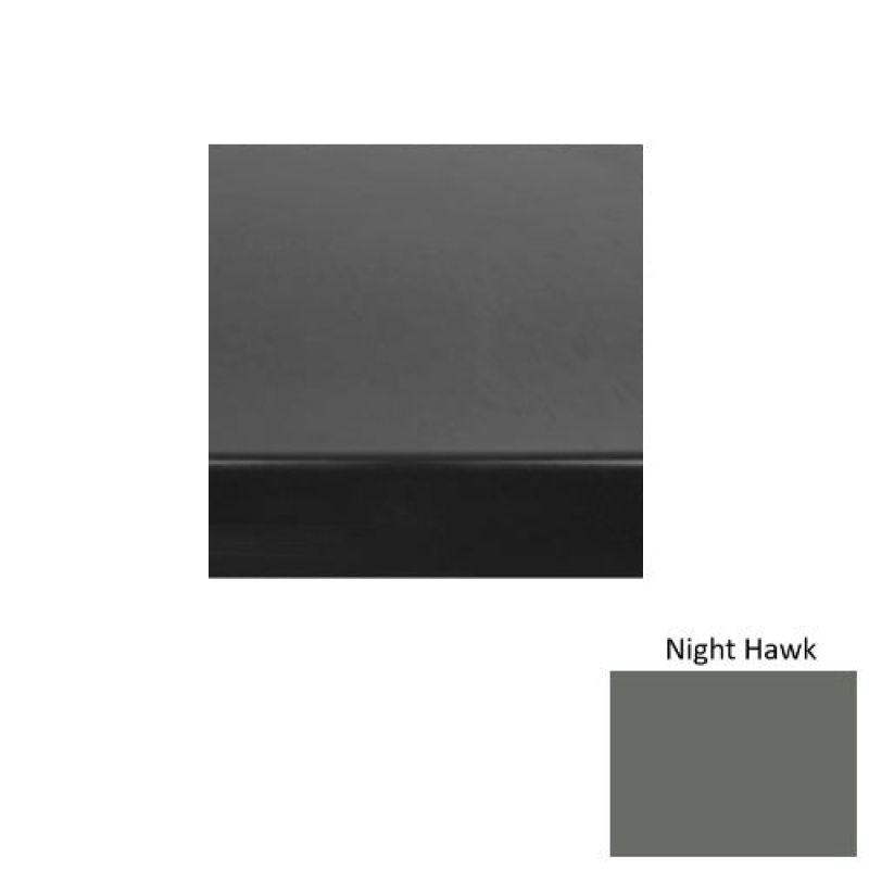 Solid 60 Night Hawk Heavy Duty Rubber (Sq) With Black Abrasive Strip Stair Tread - Smooth