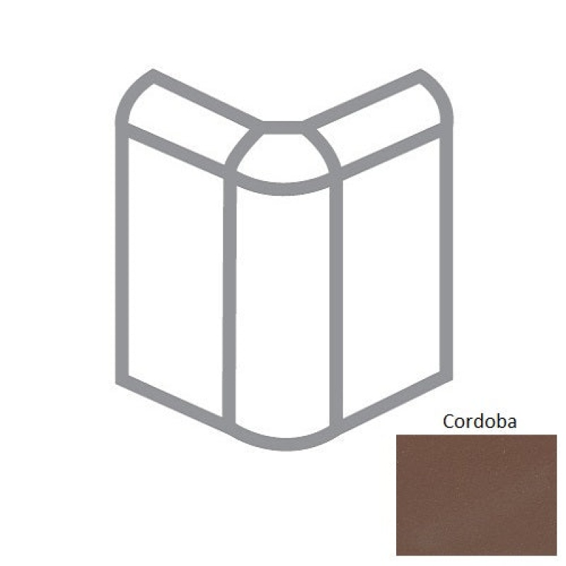 Metropolitan Cordoba 6" x 6" Bullnose Corner Trim