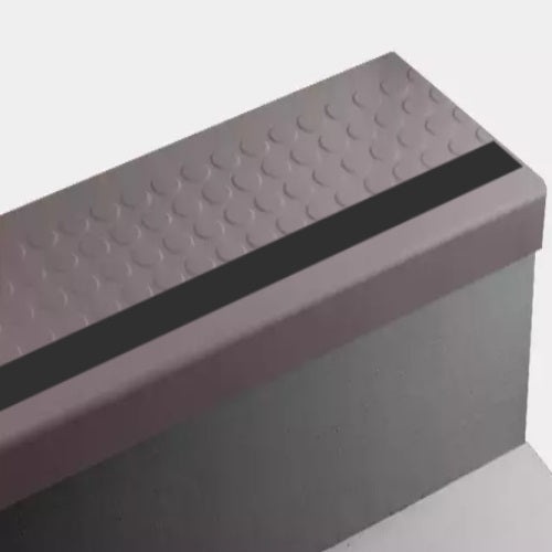 Johnsonite Burgundy Raised Round Rubber Moulding Trim