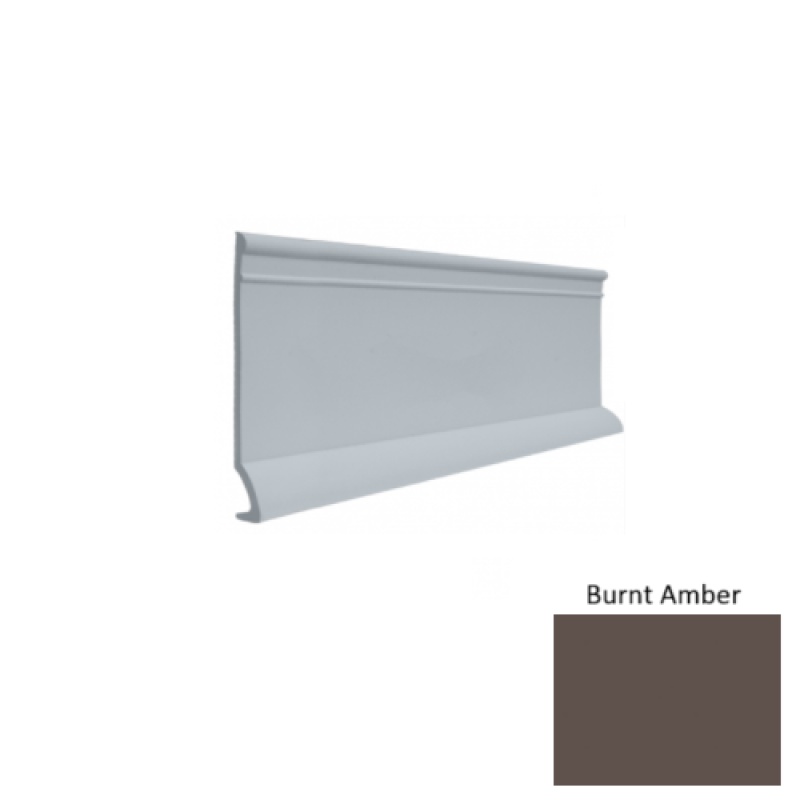 Contours #90 Intrigue Burnt Amber Rubber Profiled Wall Base - Satin