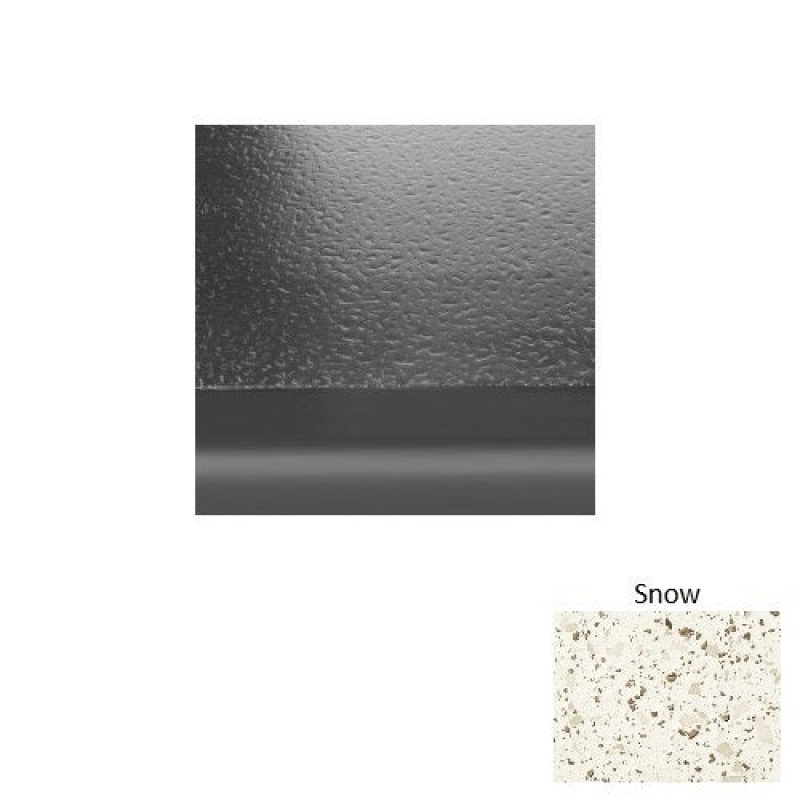 Renew 99 Snow Hammered With 2" Nose Rubber (Sq) Stair Tread With Dupont Kevlar - Hammered