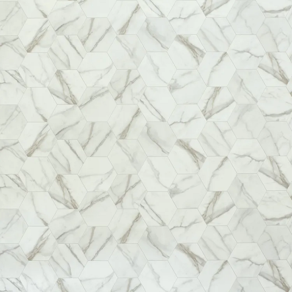 Gold Carrara Pearl Resilient Luxury Sheet Vinyl - Pattern