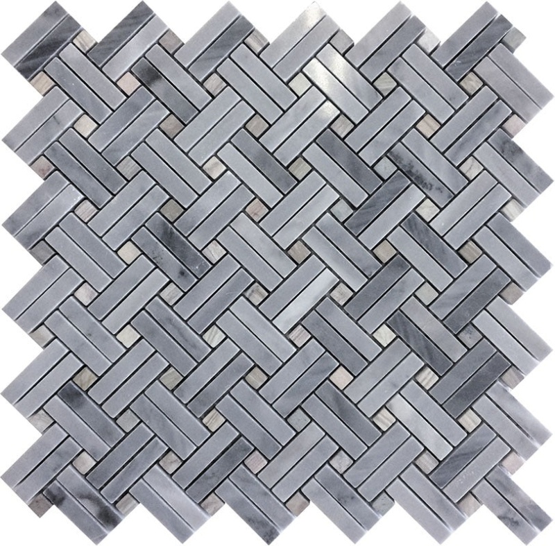Seattle Bardiglio Nuvolato / Dream Marble Mosaic - Sodo - Polished