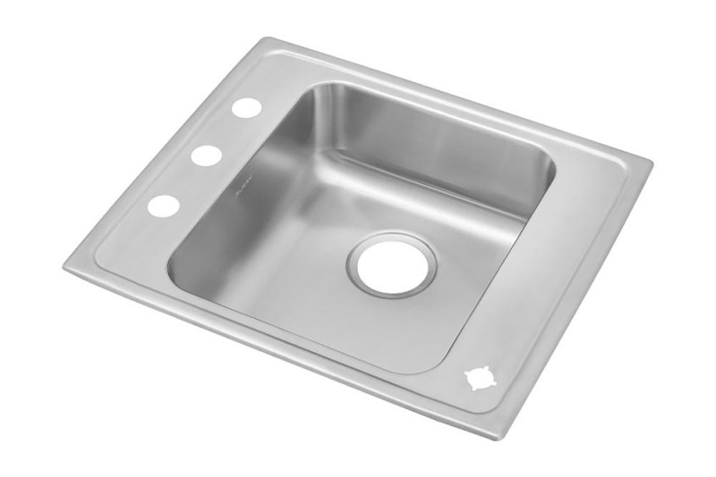 Drkad2220452frm Lustertone Classic Stainless Steel Drop In Single Bowl Kitchen Sink - 22" X 19 1/2" X 4 1/2" - Stainless Steel