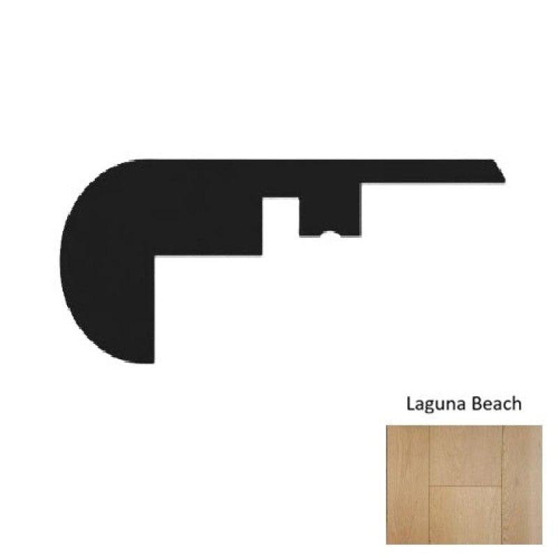 Paradise Laguna Beach Laminate Wood Moulding / Trim - 94" Overlap Stair Nose - Wire Brushed
