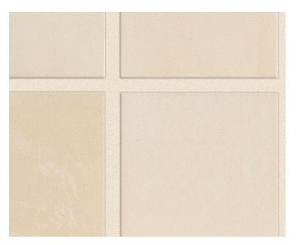 Colonnade Parchment Ceramic Mosaic - 3" X 3" - Smooth