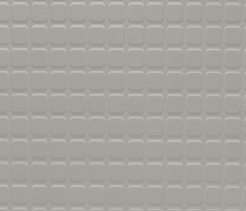 Johnsonite Whispering Mist Raised Square Solid Color Rubber Tile - Textured