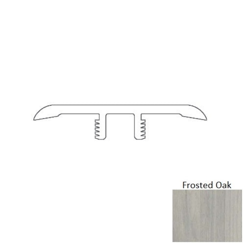Frosted Oak Luxury Vinyl T Molding with Track