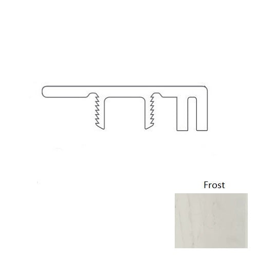 Adura Rigid Rectangle (Pr1) Arctic Frost Luxury Vinyl Moulding / Trim - 94" End Cap - Embossed
