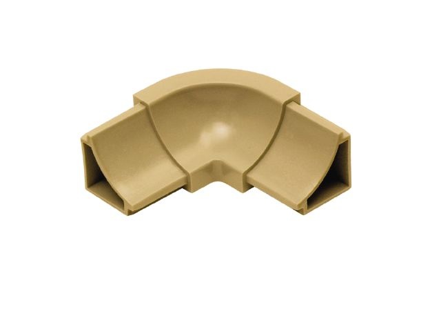 Dilex Hkw 3 Way Inside Corner Plastic Pvc Tile Edging Trim - Light Beige - 1" X 2"