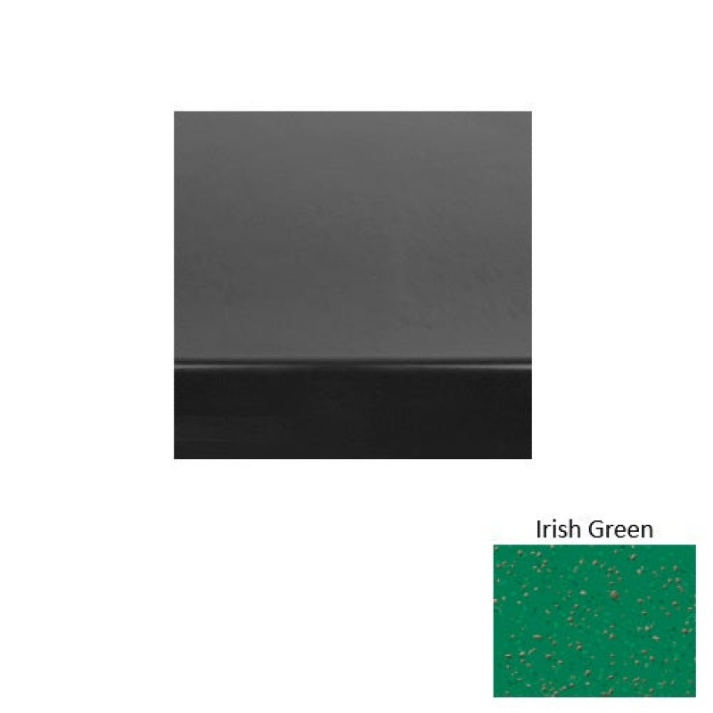 Renew 60 Irish Green Heavy Duty Rubber (Sq) Stair Tread With Dupont Kevlar - Smooth