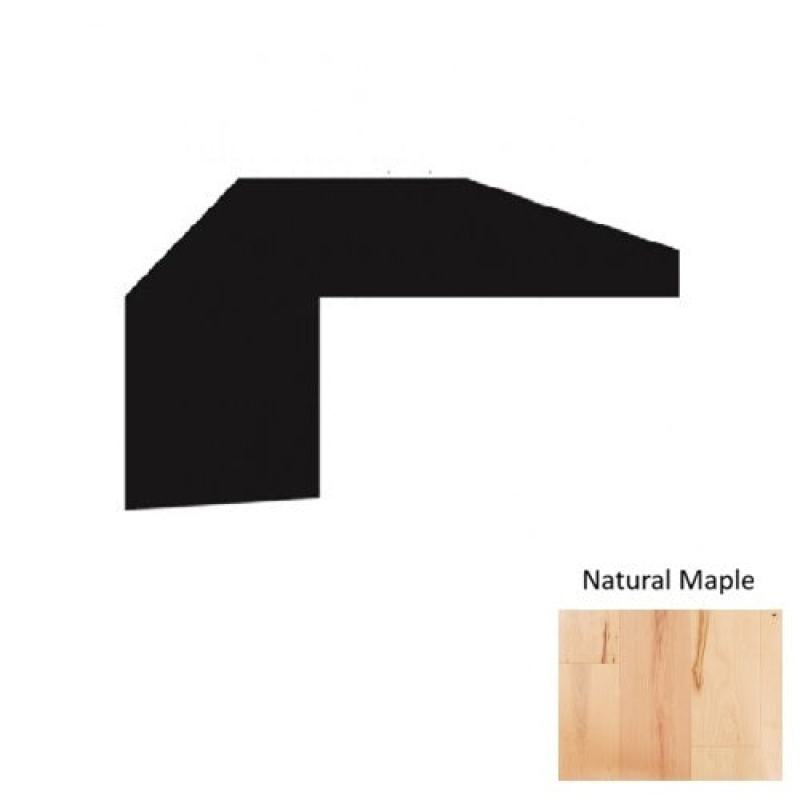 Traditional Natural Maple Hardwood Threshold – 78-Inch Smooth Trim