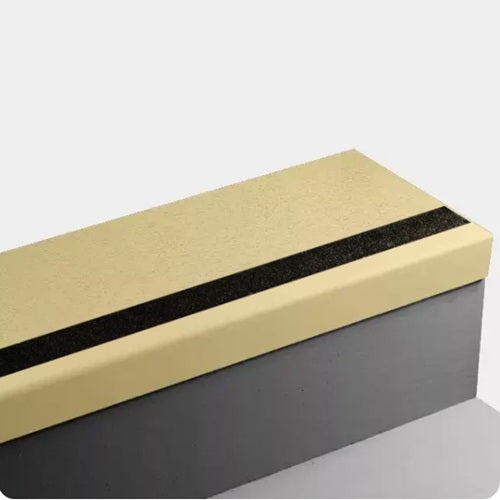Johnsonite Canary Rice Paper Rubber Stair Tread Trim