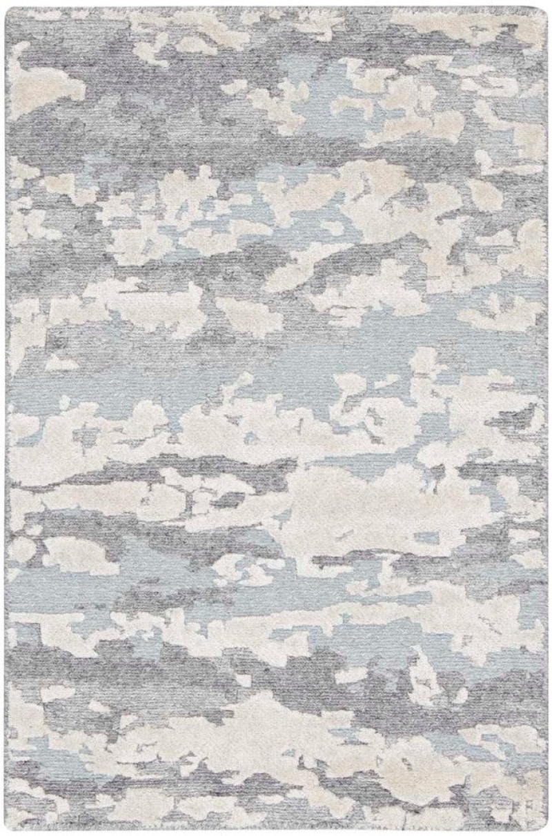 Divine Aqua Div11 Wool Blend Contemporary Area Rug - 10 Ft X 14 Ft - Aqua