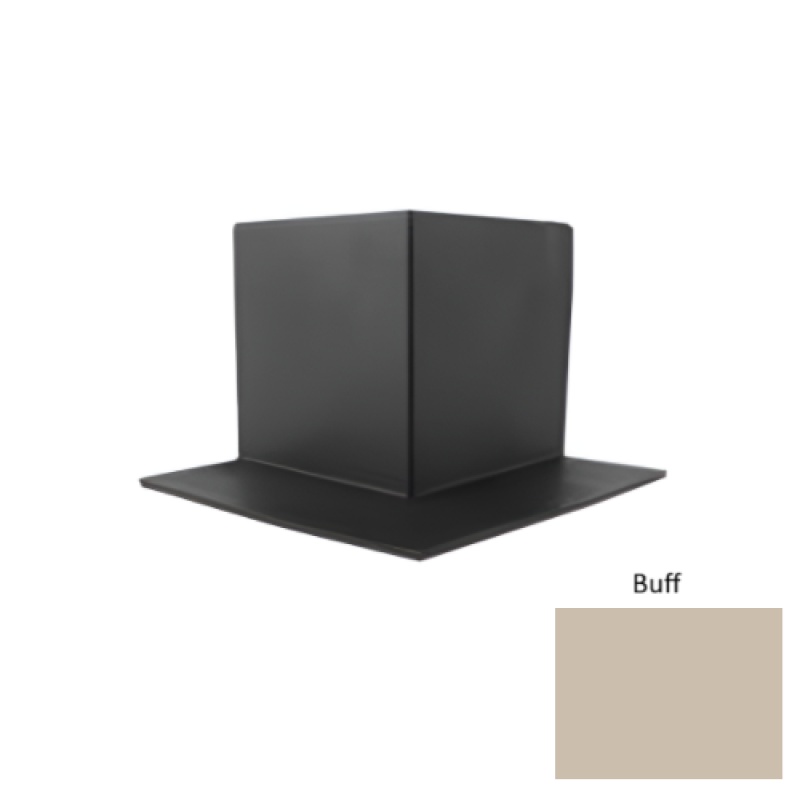 Pinnacle Buff Rubber Sanitary Toe Outside Corner - 4"