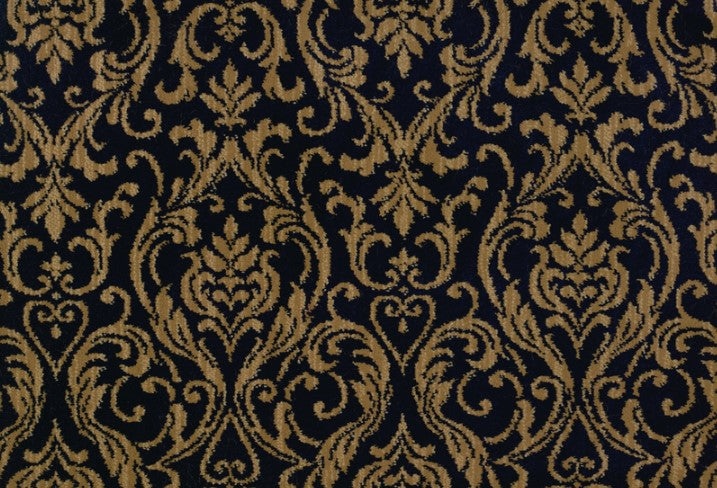 Lake Como Navy Polypropylene Carpet - Pattern