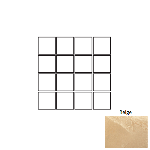 Nairobi Beige Porcelain Mosaic – 3" x 3" Matte