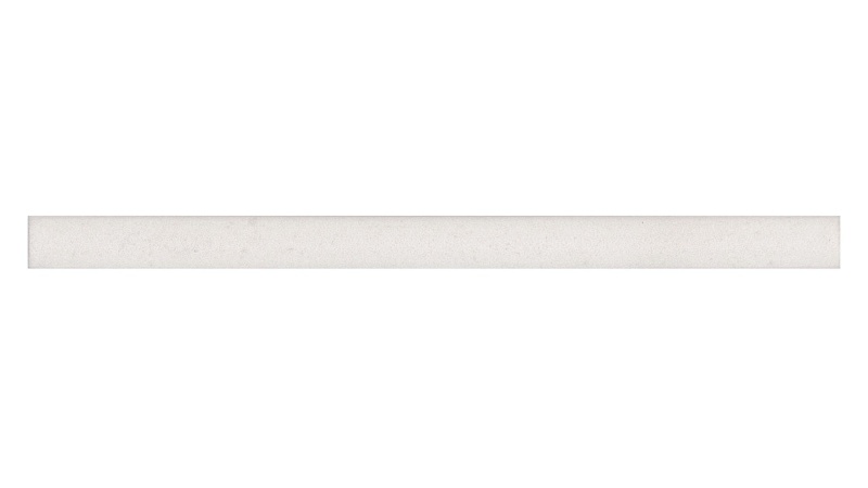 Makoto Shoji White Ceramic Wall Trim 1/2" x 8" Jolly Matte