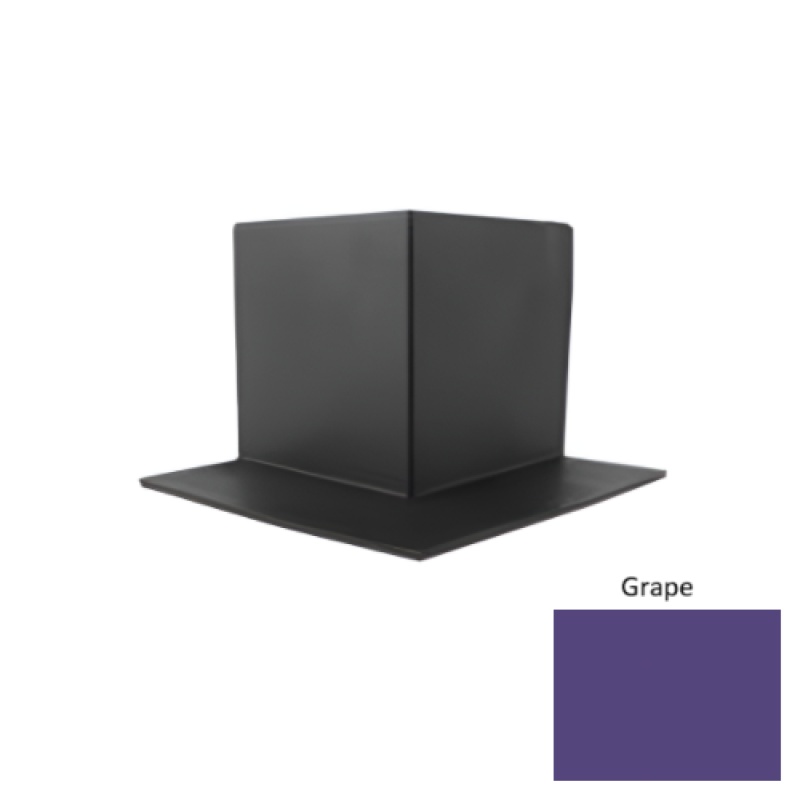 Pinnacle Grape Rubber Sanitary Toe Outside Corner - 4"