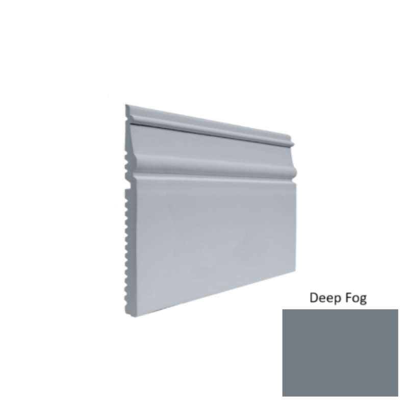 Contours #55 Nobility Deep Fog Rubber Profiled Wall Base - Satin - 5 1/2" X 8 Ft