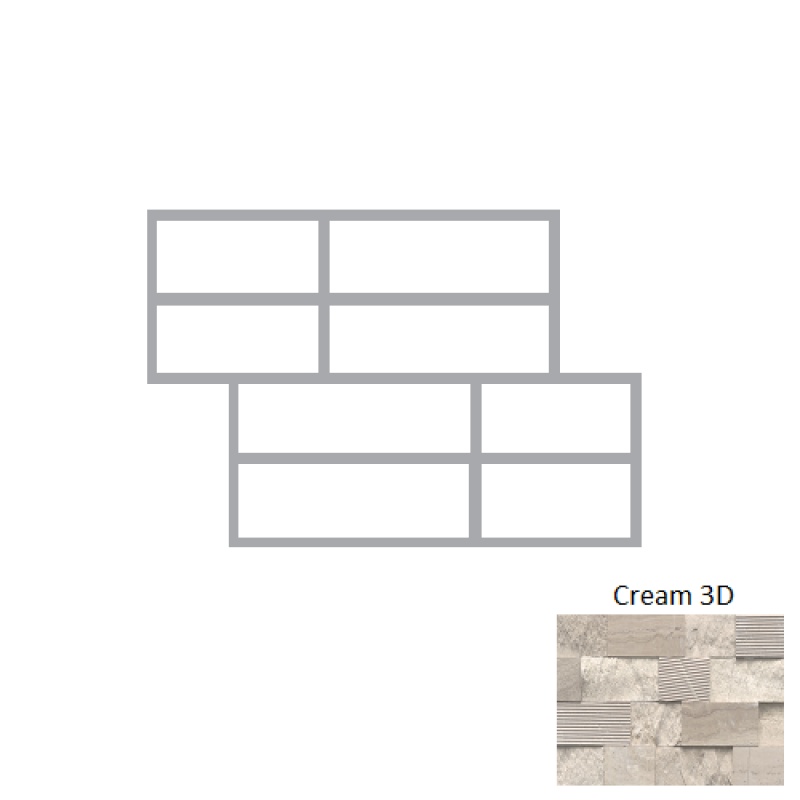 Structure Cream 3D Limestone Ledgestone Corner