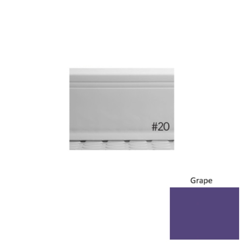 Pinnacle Plus #20 Draft Grape Rubber Coil Wall Base - 4" X 120 Ft