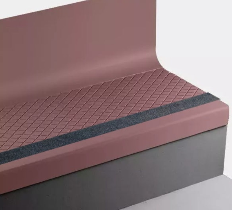 Sailor Red Diamond Rubber Stair Tread with Riser