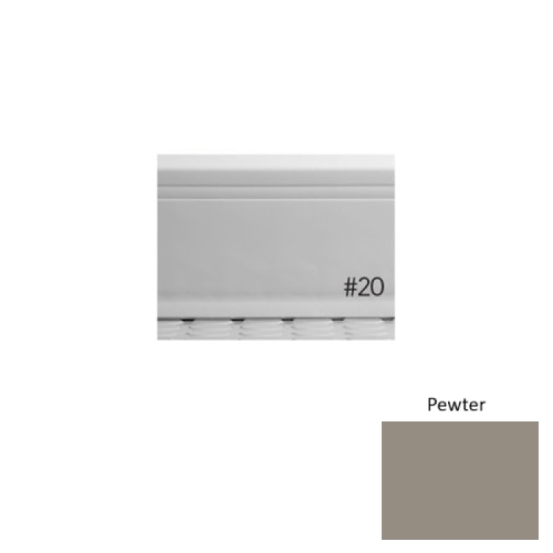 Pinnacle Plus #20 Draft Pewter Rubber Coil Wall Base