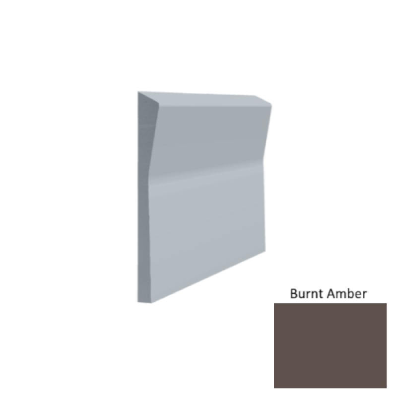 Contours #70 Valiant Burnt Amber Rubber Profiled Wall Base - Satin - 4 1/2" X 8 Ft