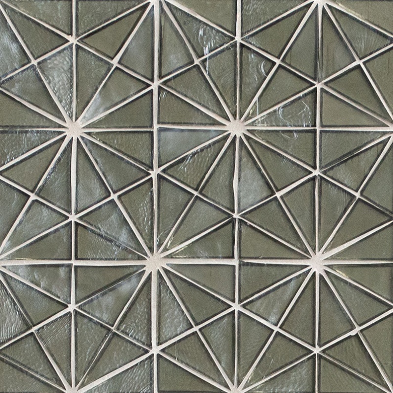 Stella Grigia Glass Mosaic - Geometric - Glossy
