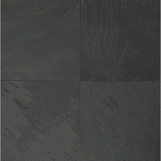 Black Pearl Slate Tile - Natural Cleft Face, Gauged Back