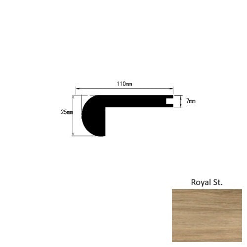 French Quarter Royal St. 94" Flush Stair Nose