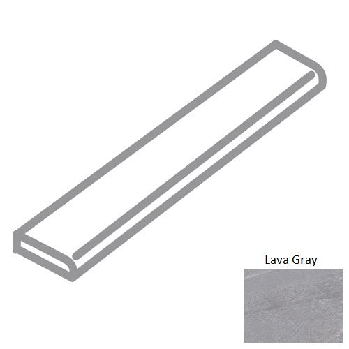 Urban 2.0 Lava Gray Porcelain Floor & Wall Trim - 3" X 24" Bullnose - Honed