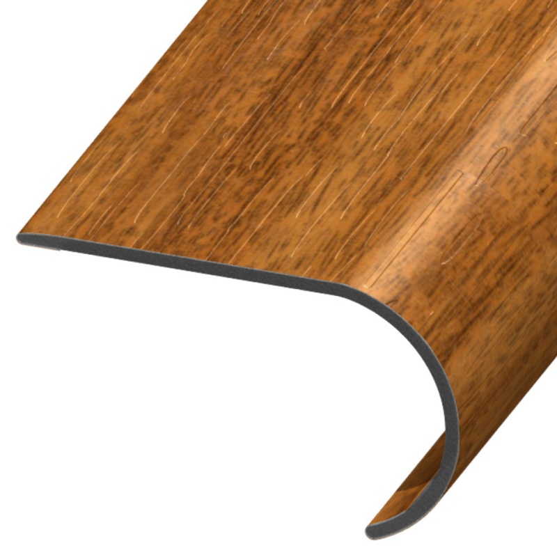 Versatrim Standard Color Carolina Oak Luxury Vinyl Round Stair Nose Trim – 2.48" x 94" – Aluminum Oxide