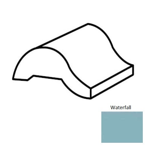 Keystones Unglazed Mosaic Waterfall Porcelain Floor Trim