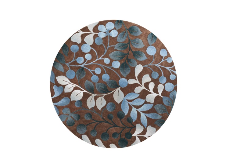 Contour Con02 Mocha Polyester Contemporary Area Rug
