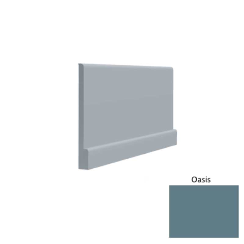 Contours #05 Simplicity Bold Oasis Rubber Profiled Wall Base - Satin - 4 1/2" X 8 Ft