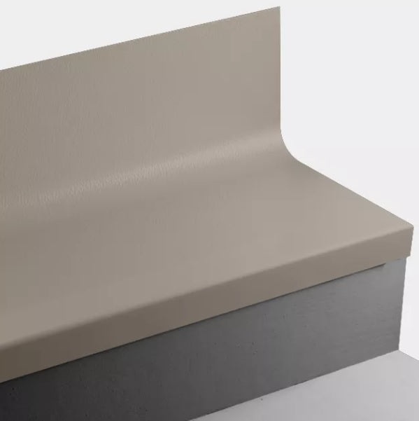 Seaweed Hammered Rubber Stair Tread With Riser