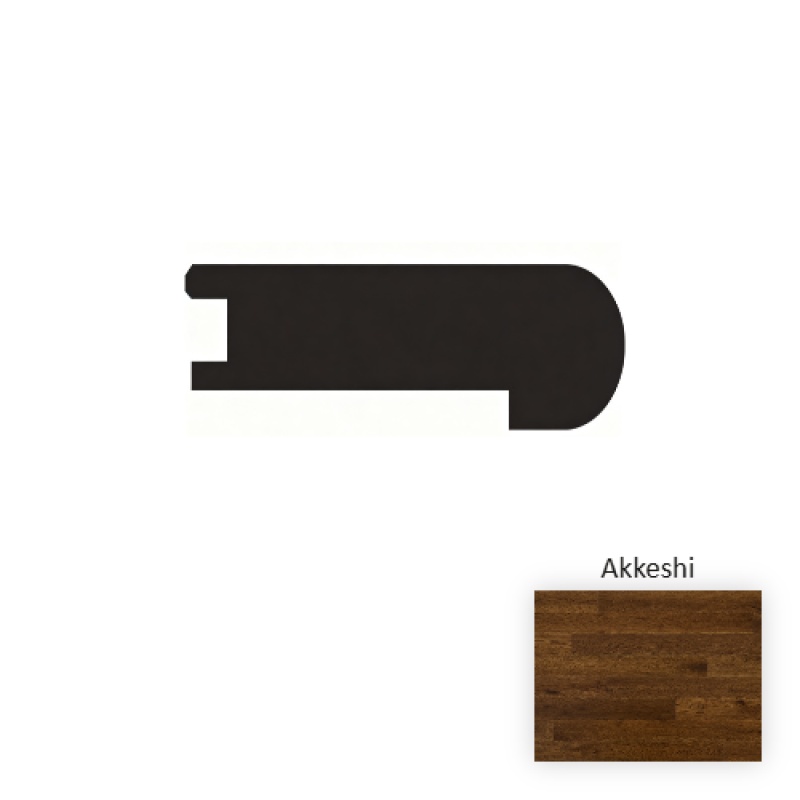 Mizunara Woods Akkeshi Hardwood Moulding / Trim - 3" X 90" Flush Stair Nose - 3" X 90"