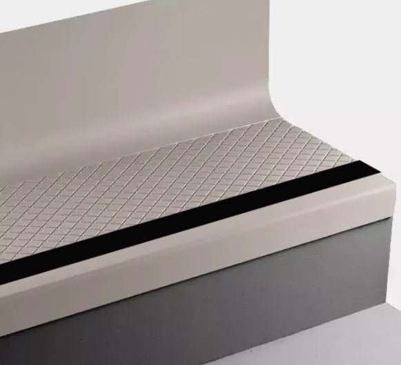 Johnsonite Pearl Diamond Rubber Stair Tread with Riser