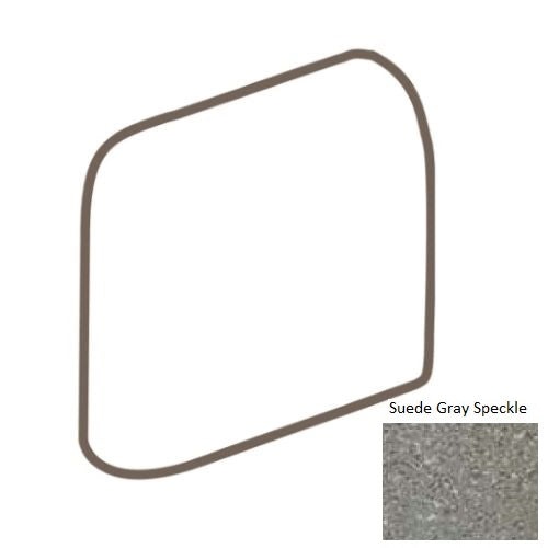 Keystones Unglazed Mosaic Suede Gray Speckle Porcelain Bullnose Outcorner