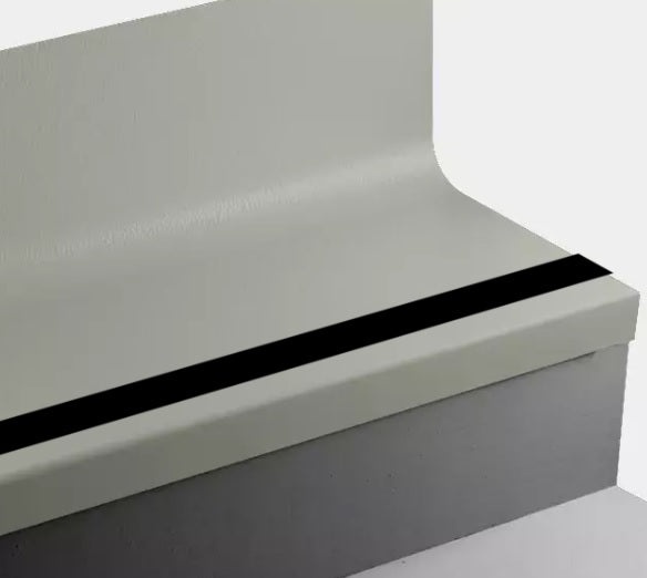 Johnsonite Glenhaven Hammered Rubber Stair Tread with Riser