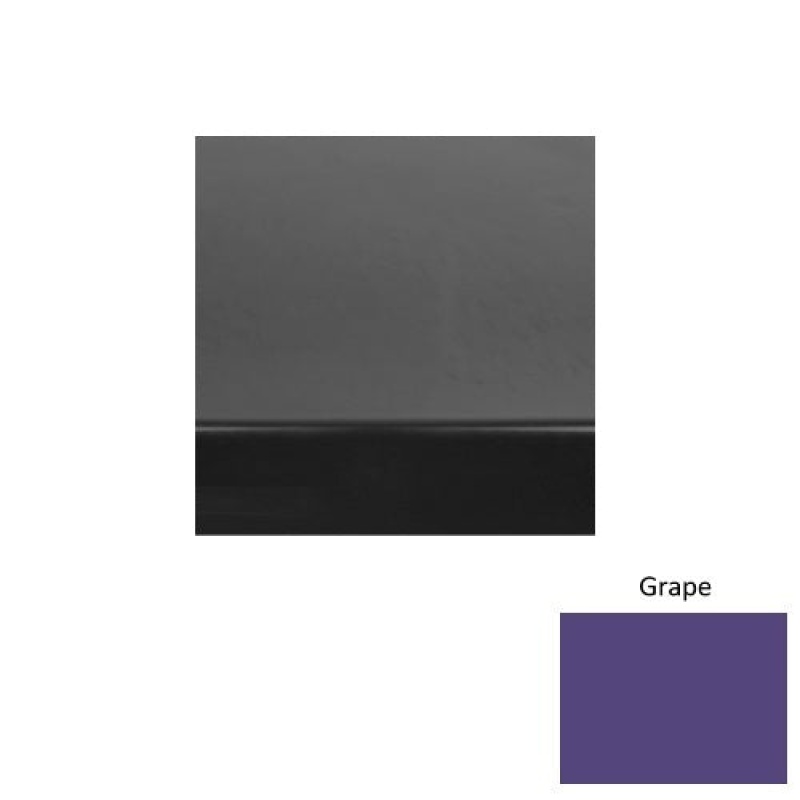 Solid 61 Grape Heavy Duty Rubber (Rd) With Galley Red Abrasive Strip Stair Tread With Dupont Kevlar - Smooth