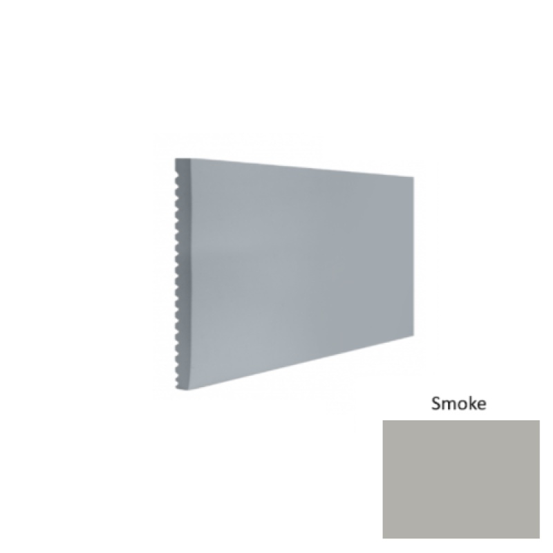 Contours #60 Candid Smoke Rubber Profiled Wall Base - Satin